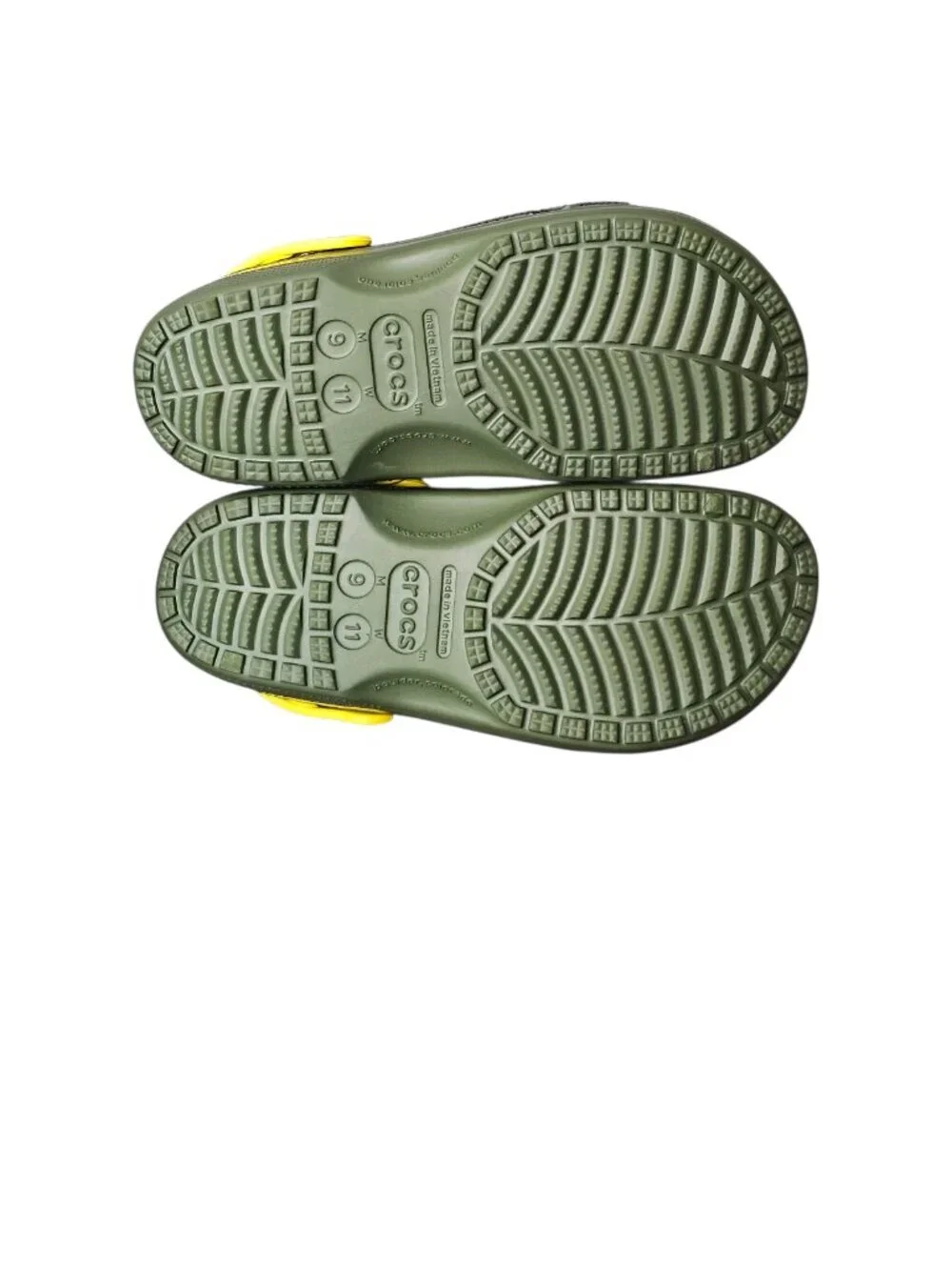 Crocs Classic US Army Clogs Slip On Water Shoe Sandal Army Green Men 9 Women 11